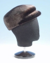мужская кепка из нерпы крашенной, головные уборы из меха