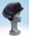  женская модель кепки из норки с опущенными ушами, головные уборы из меха