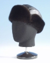 мужская шапка из норки с колпаком из натуральной кожи, головные уборы из меха